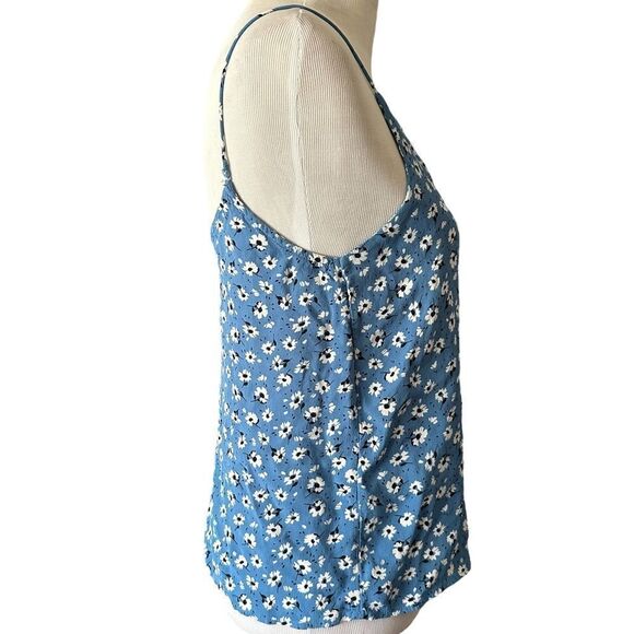 Cotton On Blue Boho Floral Cami Summer Tank Top Shirt - Picture 4 of 5